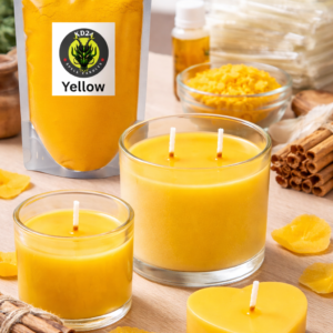 KD24 Yellow Color Dye Powder 50G for Candle Making & Soap Making | Wax Dye Pigment for All Types of Wax Candles | Candle Art, Craft & DIY Use Yellow