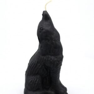 KD24 Unscented Black Wolf Candle Pack of 2 for Ritual & Spell Work | Soy Wax